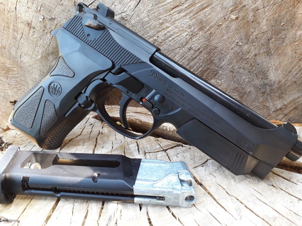 BERETTA M90 CO2 6mm Pistol airsoft metalic slide culisabil HOP-UP fix