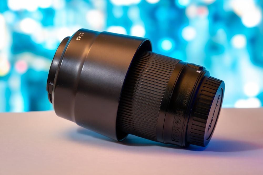 Obiectiv Canon EF-S 55-250mm IS STM + adaptor macro + UV