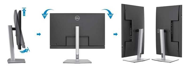 Монитор Dell P2214Hb 1920 x 1080 FHD Въртяща стойка . Перфектни . 2 г.