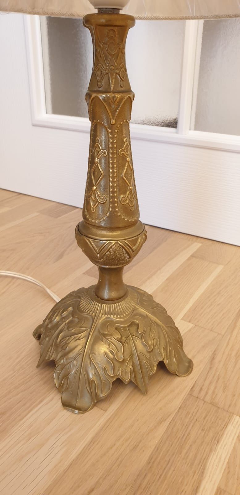 Lampa veioza vintage colectie bronz dore Franța 1950