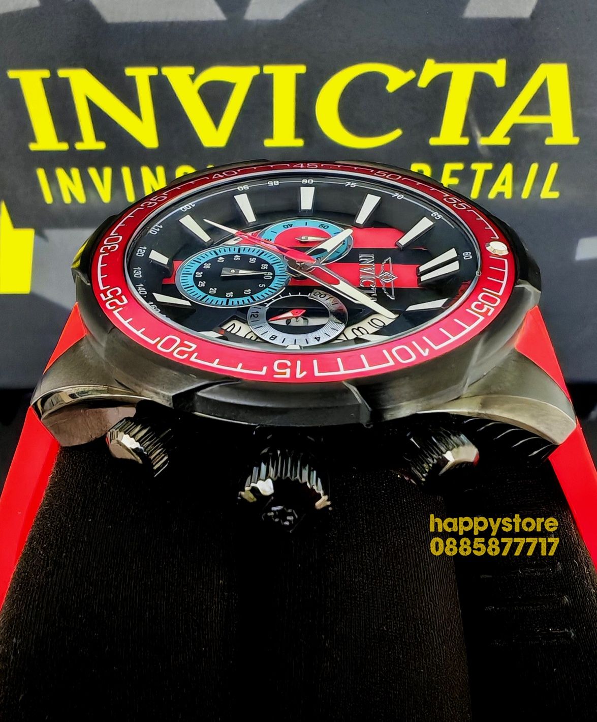 INVICTA Racing Red 50 mm, Инвикта нов ръчен часовник