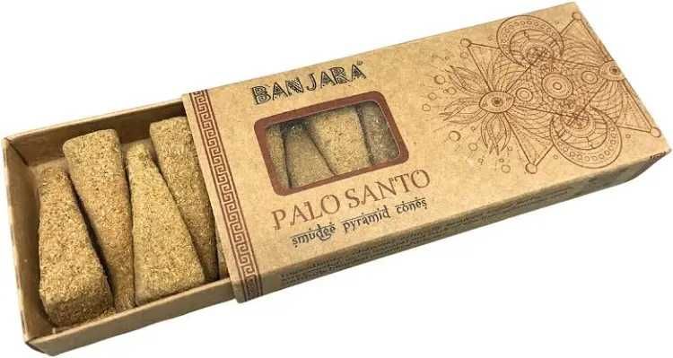 Conuri parfumate pentru fumigație Banjara din rășină de Palo Santo