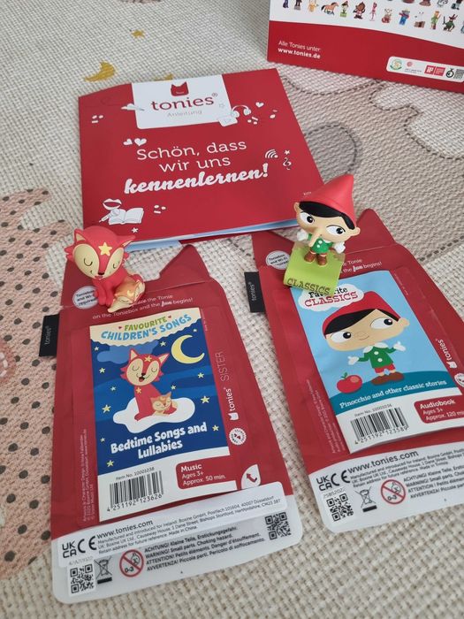Toniebox starter set albastru - cu 3 figurine Tonies incluse (engleza)