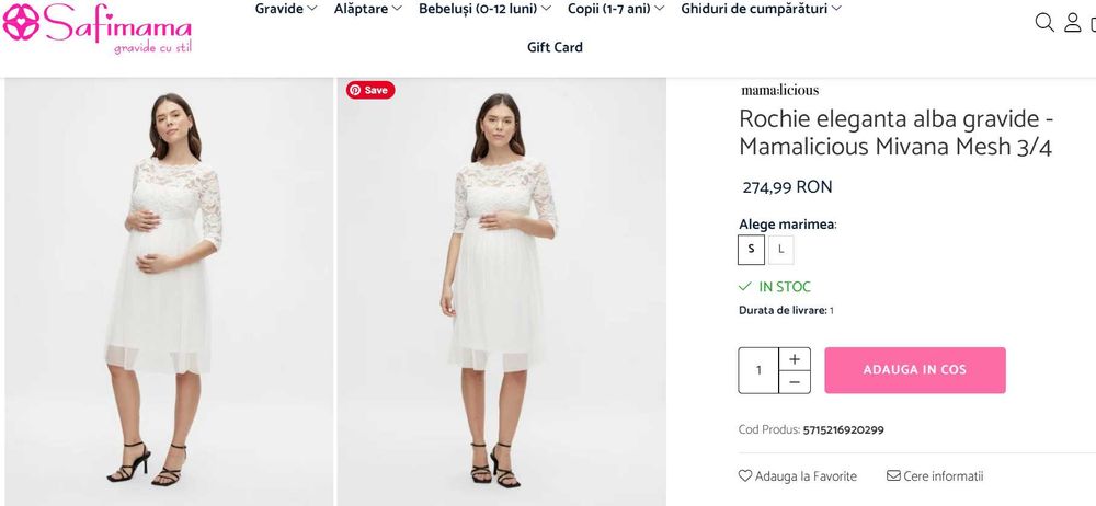 Rochie mireasa gravide mamalicious S