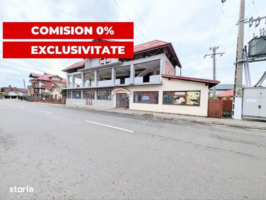 Investitie ideala - Cladire cu Spatiul Comercial la Parter, Teren  845