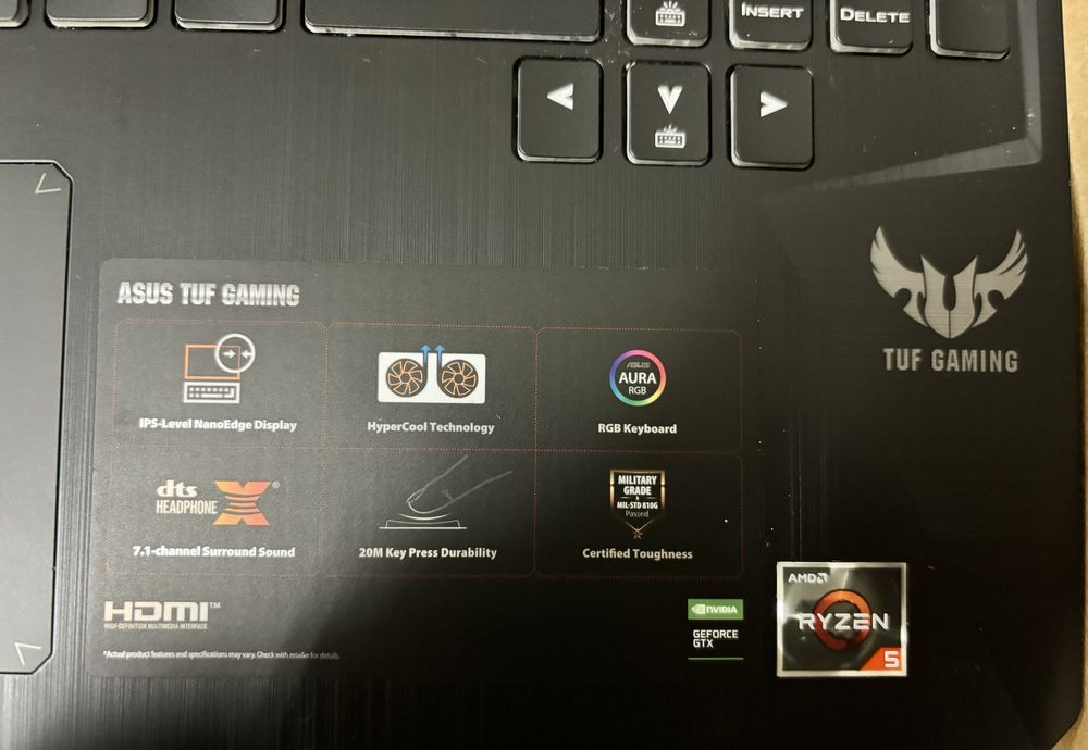 Laptop gaming Asus Tuf