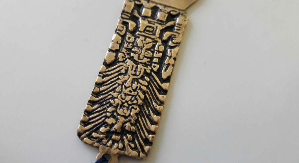 Desfacator sticle bronz, Egipt , deschizator alama