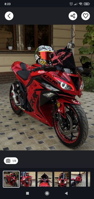 Moto plastik kawasaki