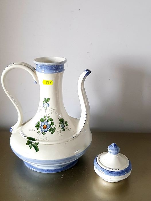Carafa/Vază  veche din ceramică , porțelan și sticlă