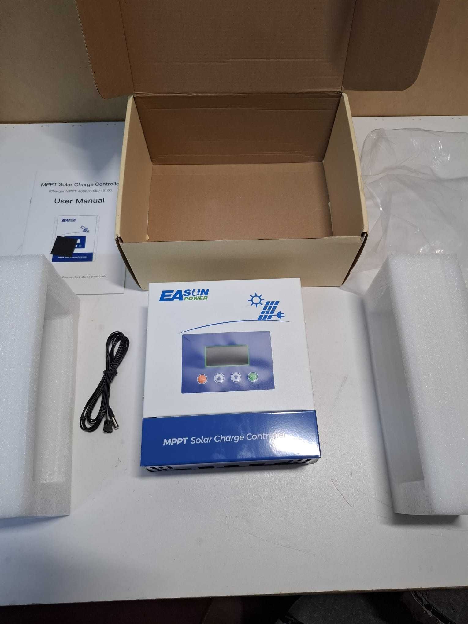 Controller / Regulator solar MPPT POWLAND 60A 12-48V, LCD, LiFePO4/AGM