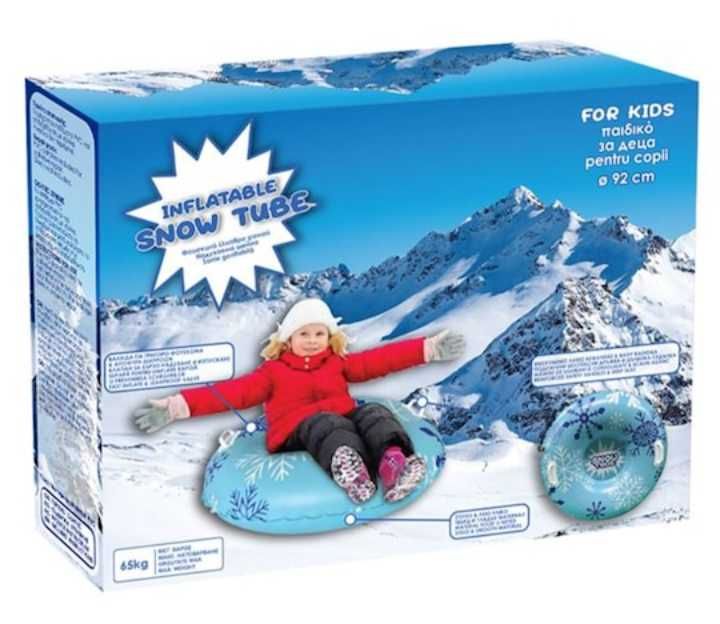 Промоция!!! Детска шейна надуваема Inflatable, Snow tube, Дръжки, 92см
