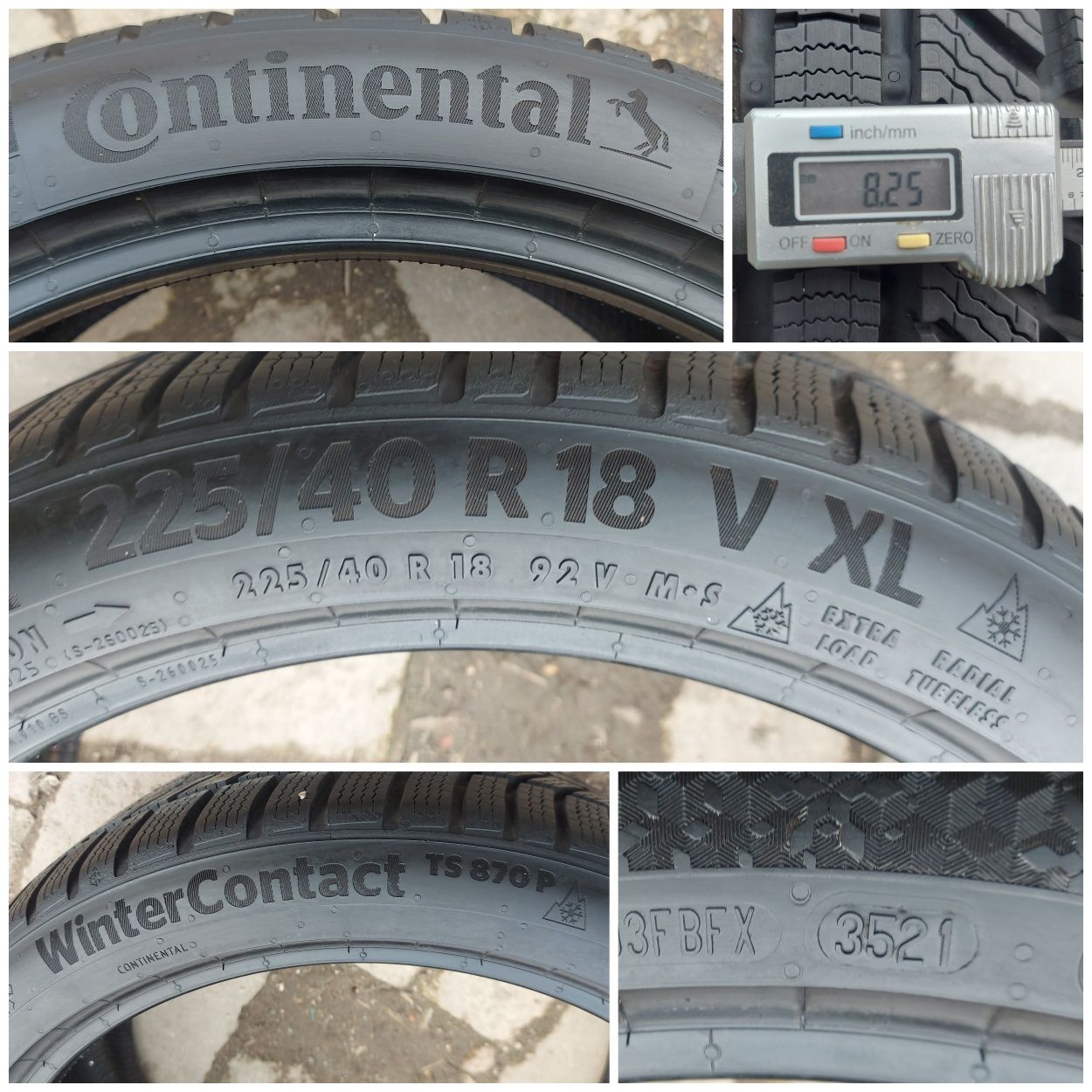 O bucată 225/40 R18 M+S iarnă - una Continental Michelin Pirelli