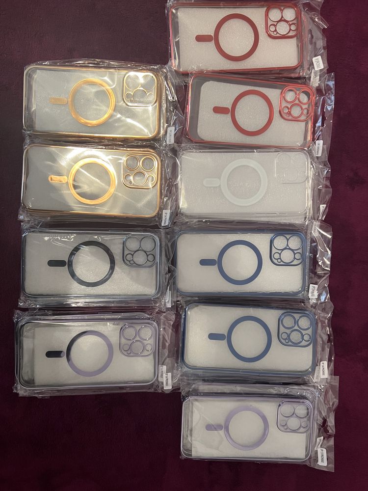 Huse iphone 13,14 promax MagSafe Luxury Shine Silicon