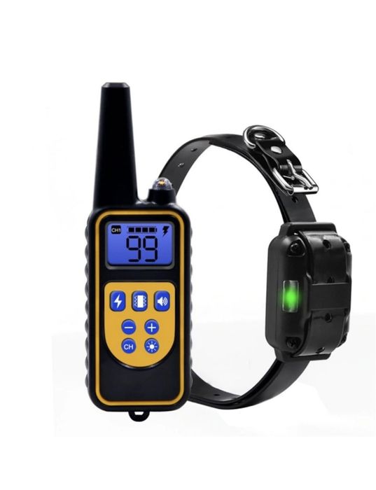 Zgarda electrosoc dresaj caini vanatoare reincarcabila