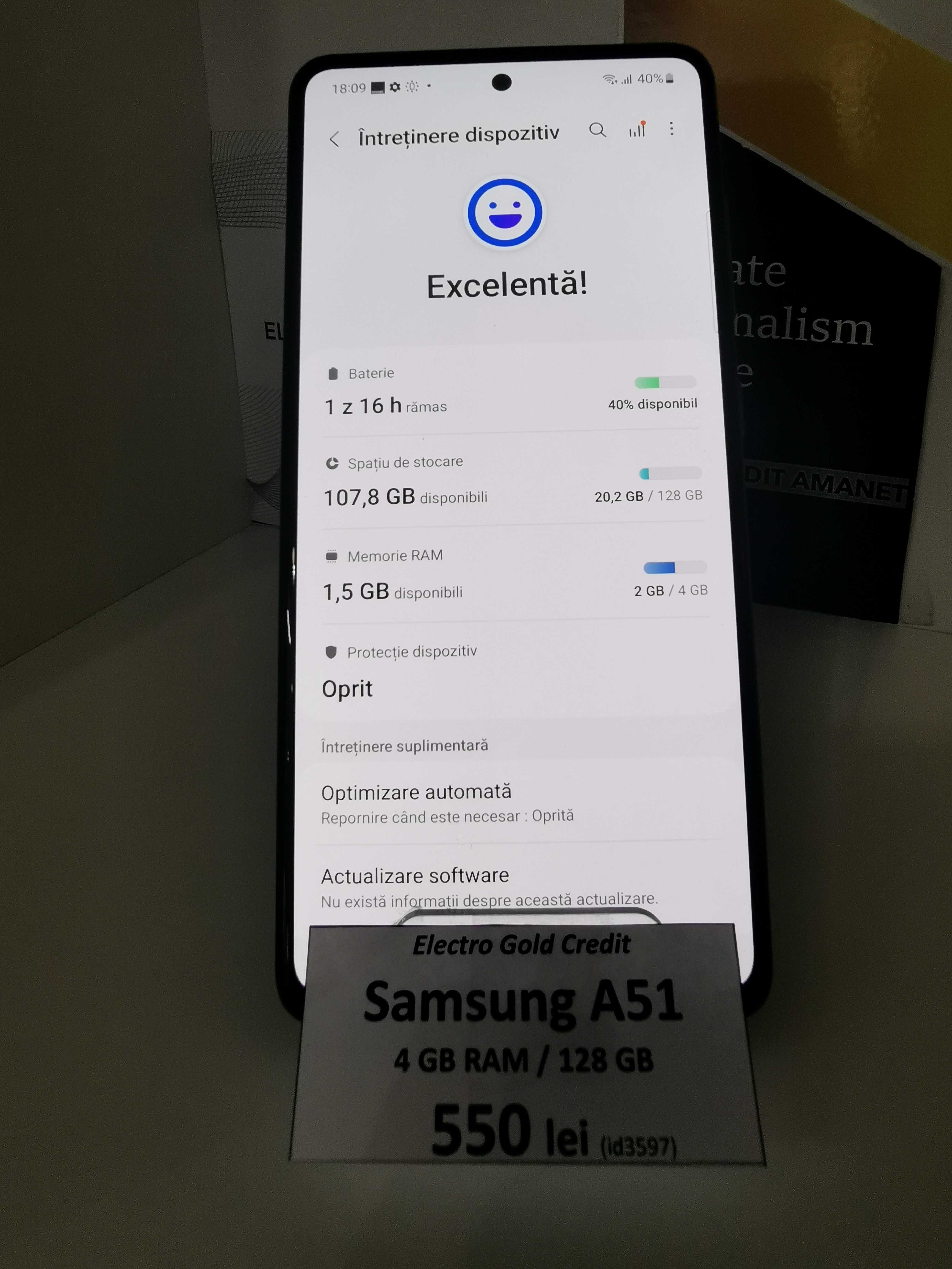 Samsung A51 4GB RAM/128GB ID3597