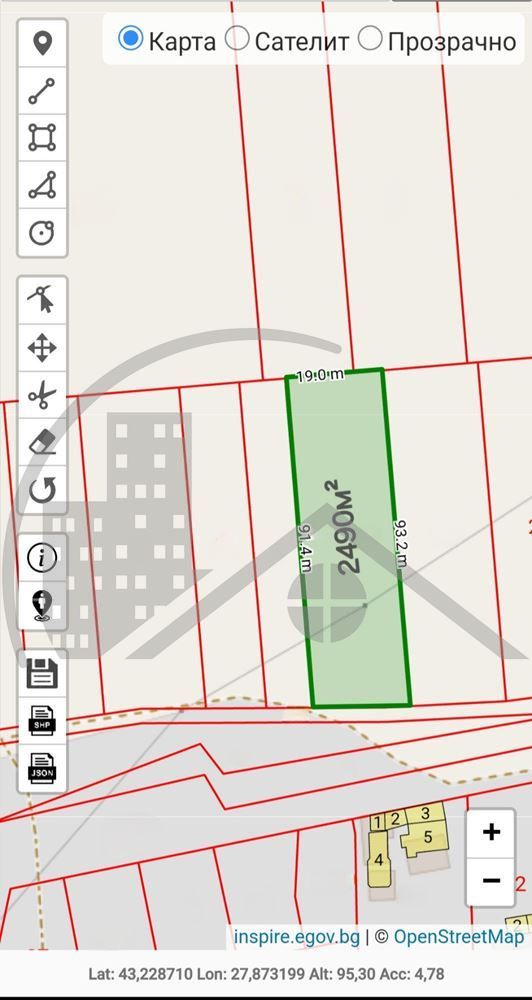 Продава се Парцел в с. Кичево, Област Варна - 2490 кв.м за 23 €/кв.м - Снимка #1