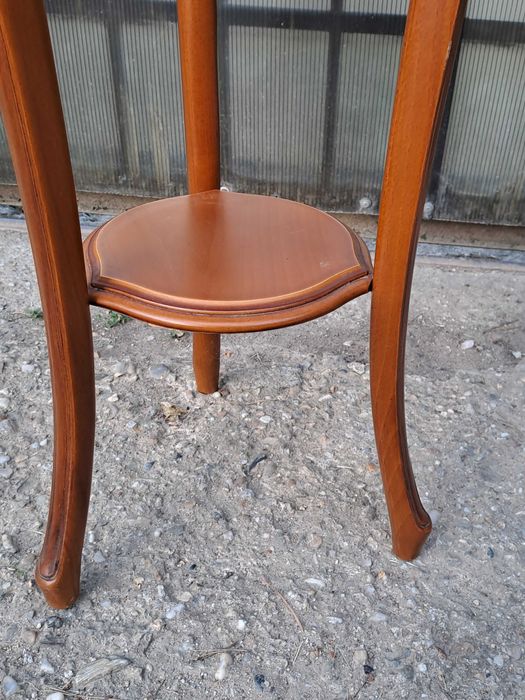 piedestal lemn marmura 97 cm