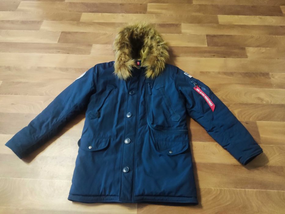 Парка Alpha Industries N-3B Replica Blue, размер S