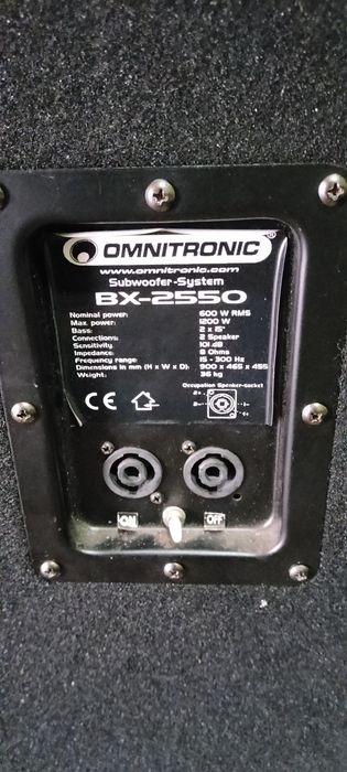 Vând boxă activă și un tub de bass
