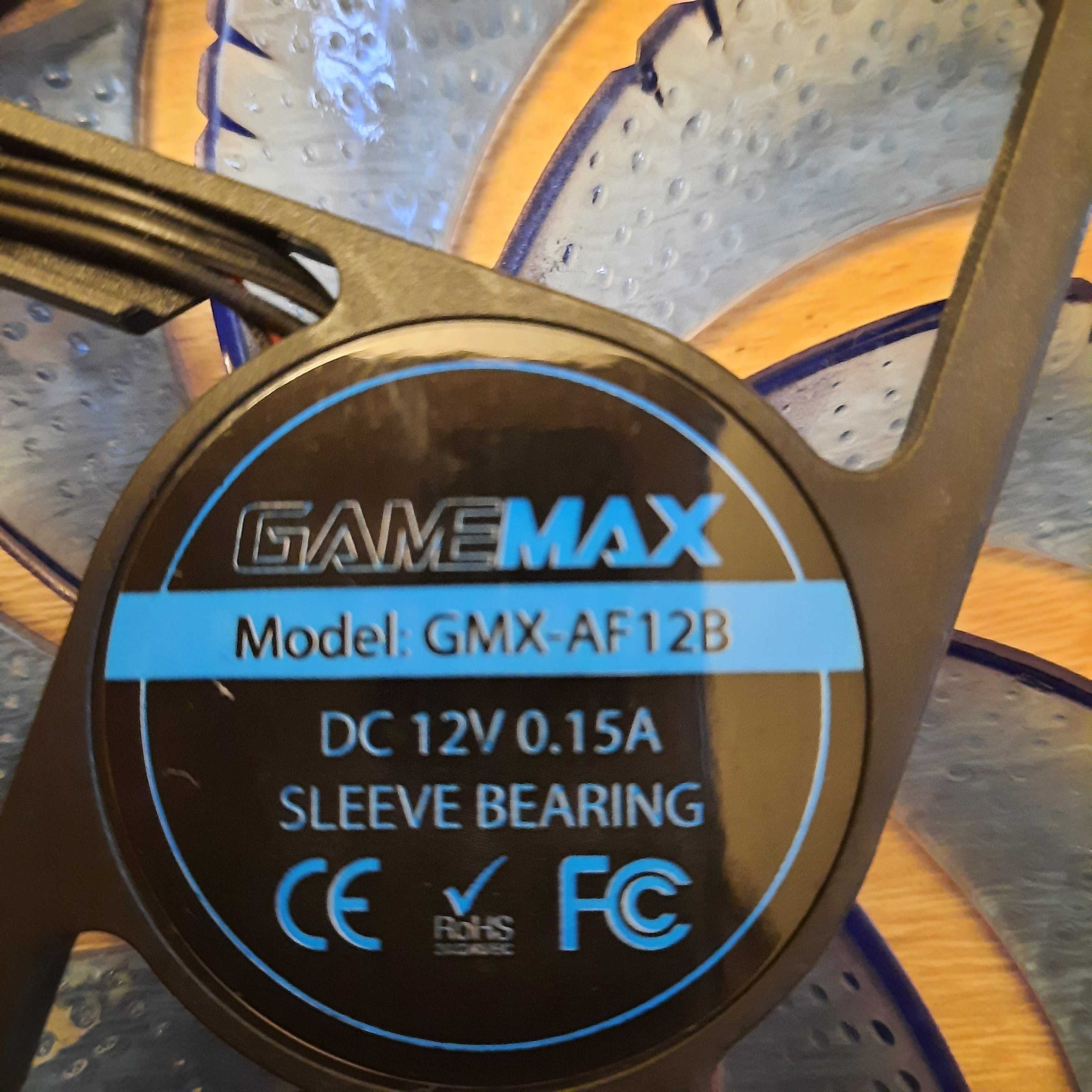 Ventilatoare Gamemax GMX-AF12B, cu RGB de culoare albastra
