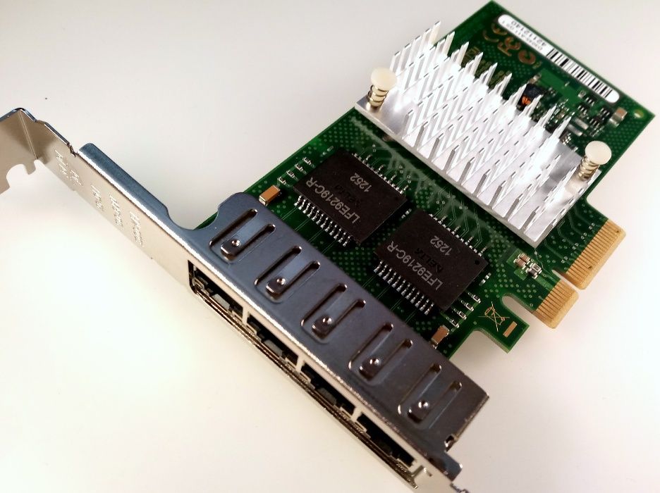 Intel i350-T4 1Gb QP Мрежов Адаптер 4 порта RJ45 00AG522 00JY854 0NWK2