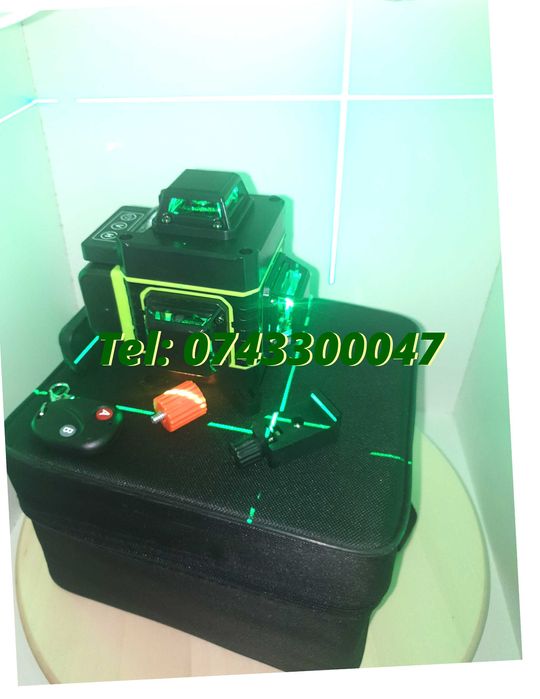 New  Nivela Laser Verde 16 Linii 4d Profesionala