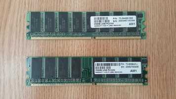 Set 2 memorii RAM noi de 256M DDR1