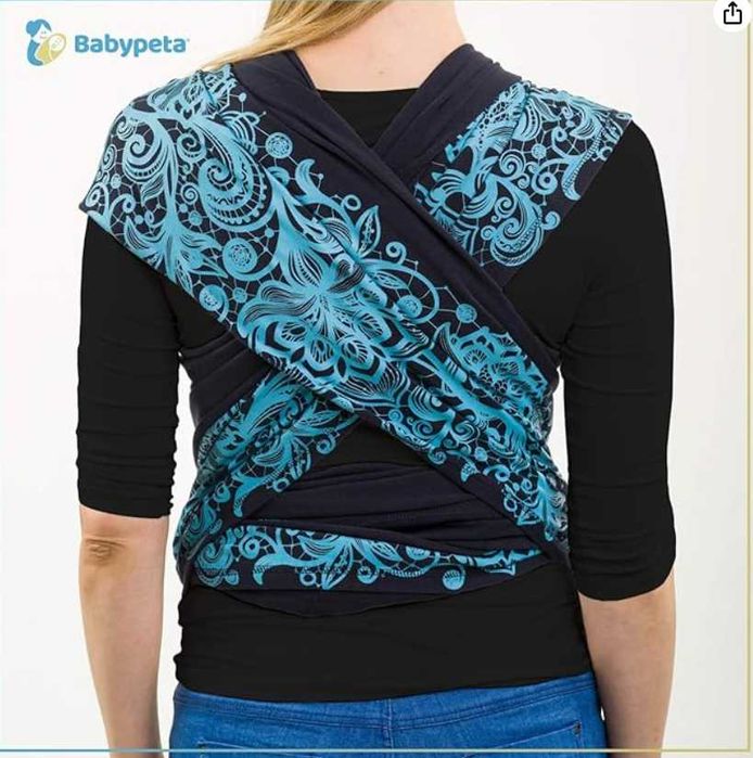 Marsupiu/sling pentru bebelusi BABYPETA - albastru