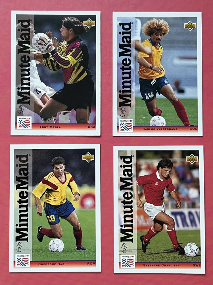 Upper Deck World Cup Usa 1994 Set Complet 25 Carduri Noi Minute Maid
