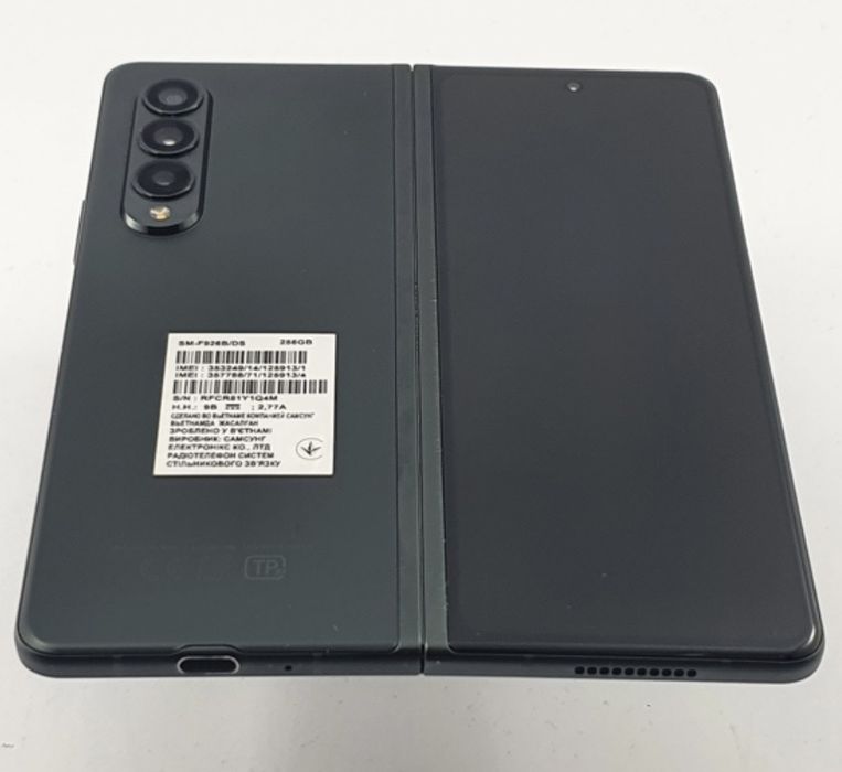 Samsung Galaxy Z Fold 3 5G 256Gb Ca Nou 10/10 Phantom Black Neverlock.