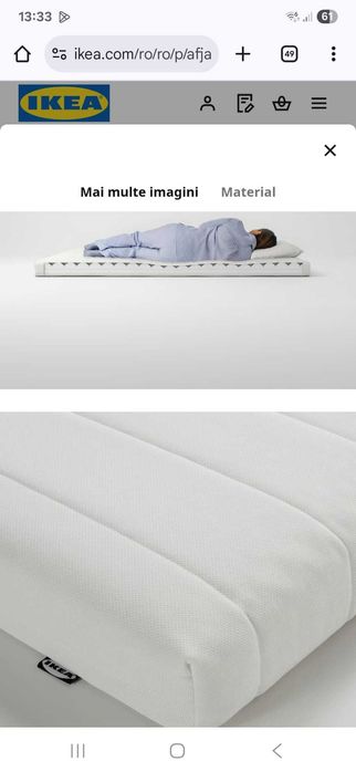 Pat cu saltele IKEA