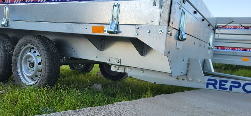 Remorca 750 KG 2 AXE - CARGO - 3100 X 1600 X 300 mm PLATA IN RATE !!!