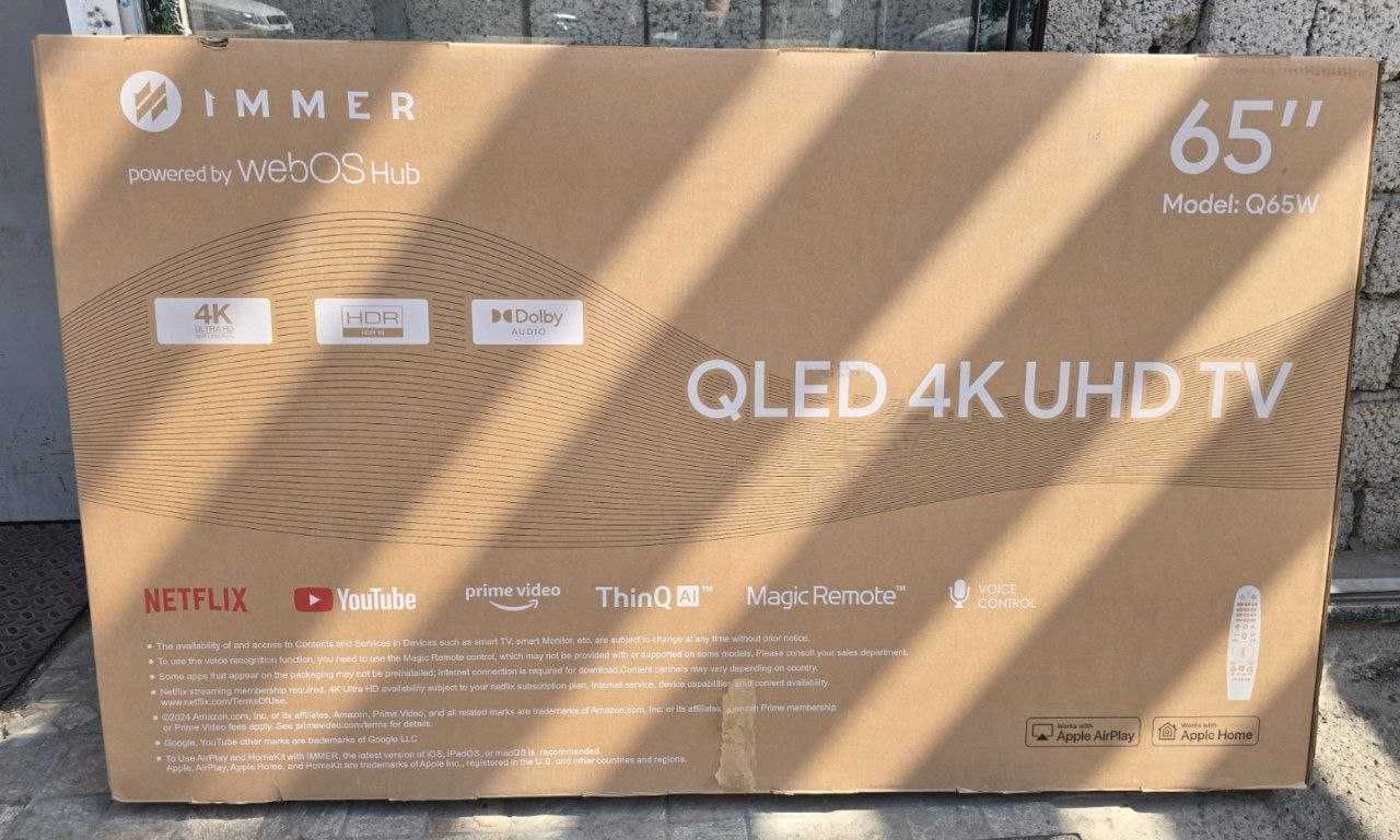 Телевизор IMMER 43"-- 98" 4K UHD Smart TV +доставка +Доставка