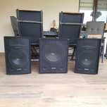 OFERTA Boxe Pro Cube 1512 2.1, set activ PA, 1200 W, subwoofer de 15 "