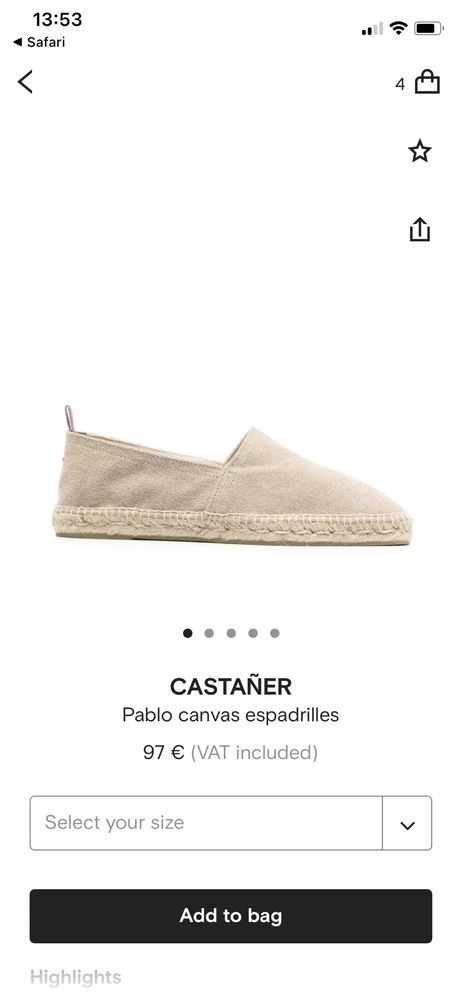 Espadrile Castaner, originali, model Pablo, marimea 45