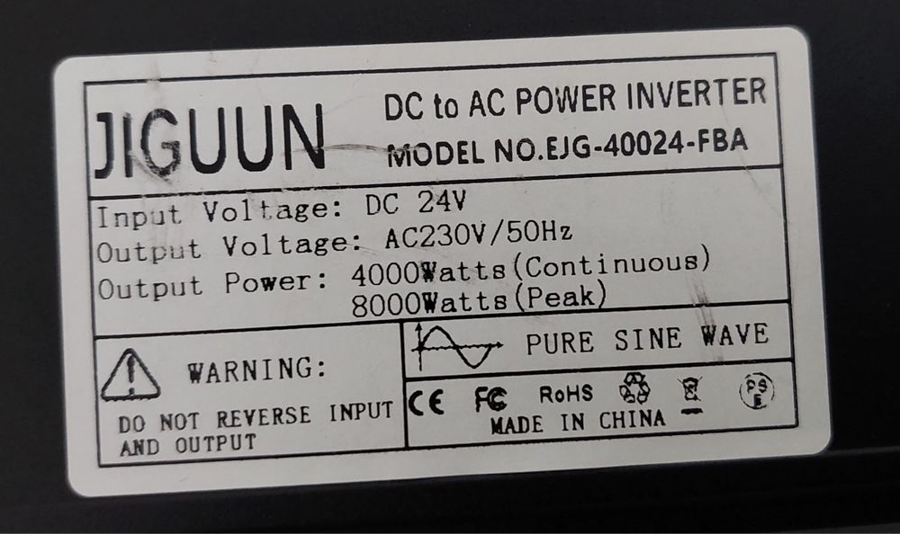 Vind Invertor 24V 4000W  DEFECT