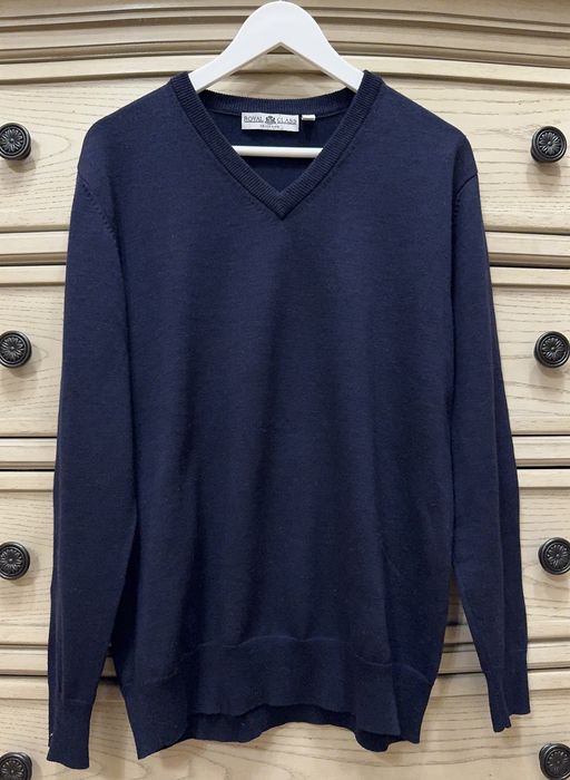 Pulover lână merino 51% Royal Class Selection, mărime M.