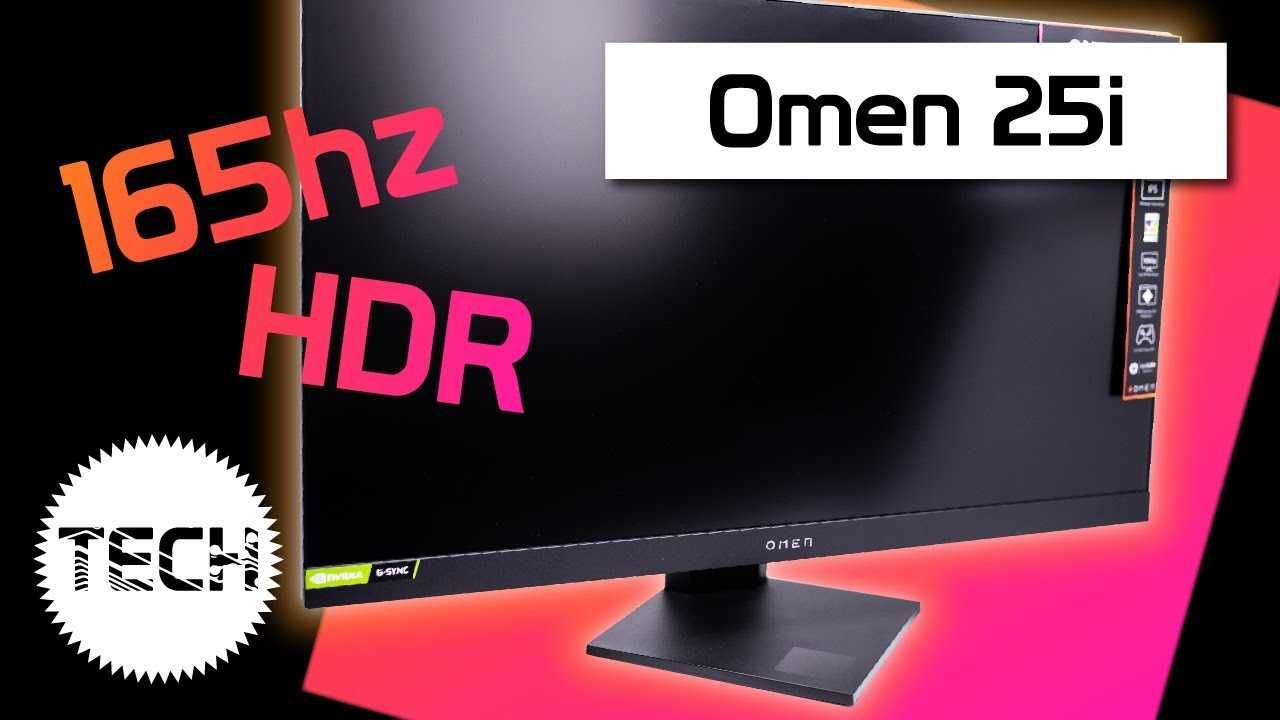 Монитор Gaming HP OMEN 25i, 25", Full HD, IPS, 165Hz, HDMI, DP