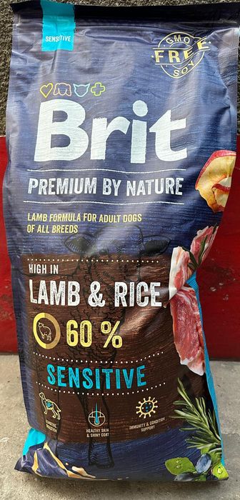 BRIT Premium By Nature Adult Lamb&Rice hrană uscată câini,
