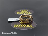 Bijuteria Royal: Inel aur 18k/6Diamante /3 Quartz Fumuriu/8.13 gr