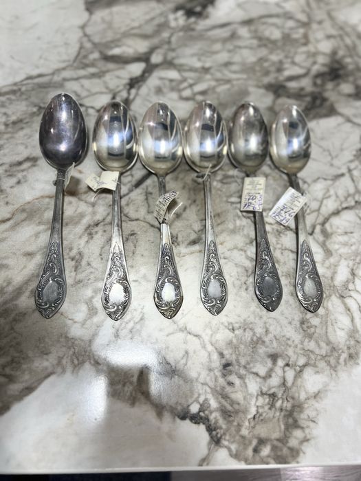 Ложки серебро новые шикарные