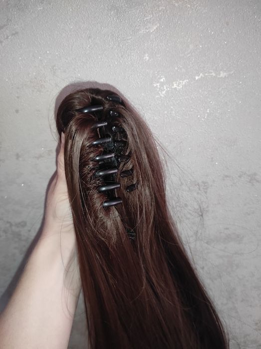 Продам волосы хвост на крабике