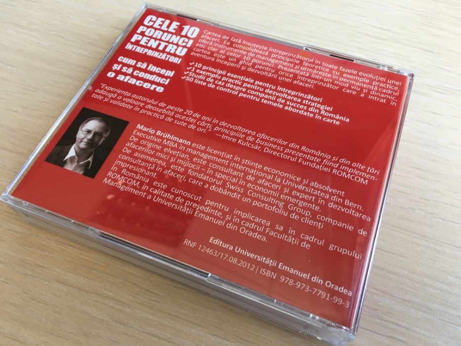 Cele 10 porunci pentru întreprinzători - Carte Audio (set 4 CD-uri)