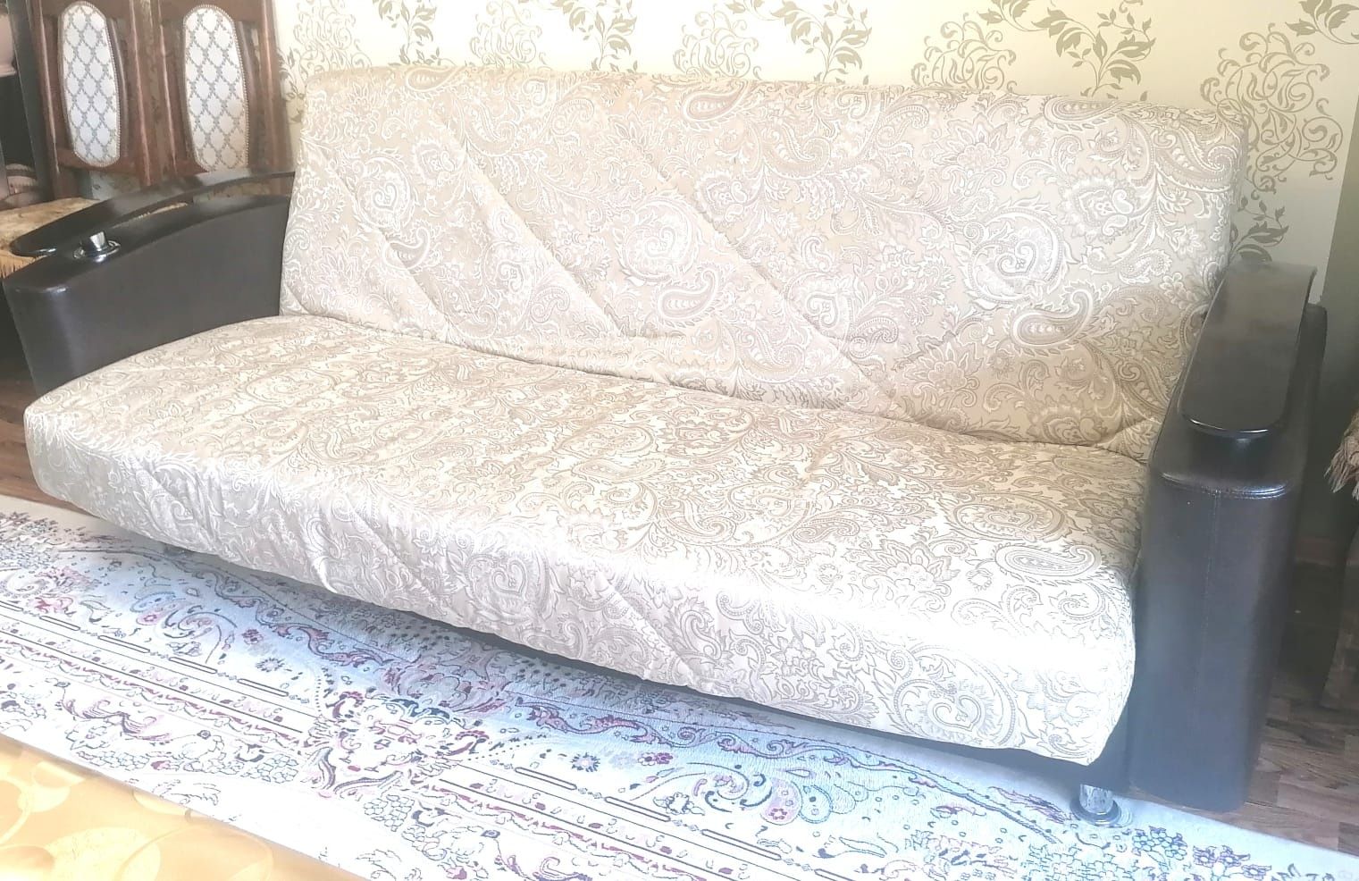 Мягкий уголок, раскладной диван, раскладное кресло и пуф