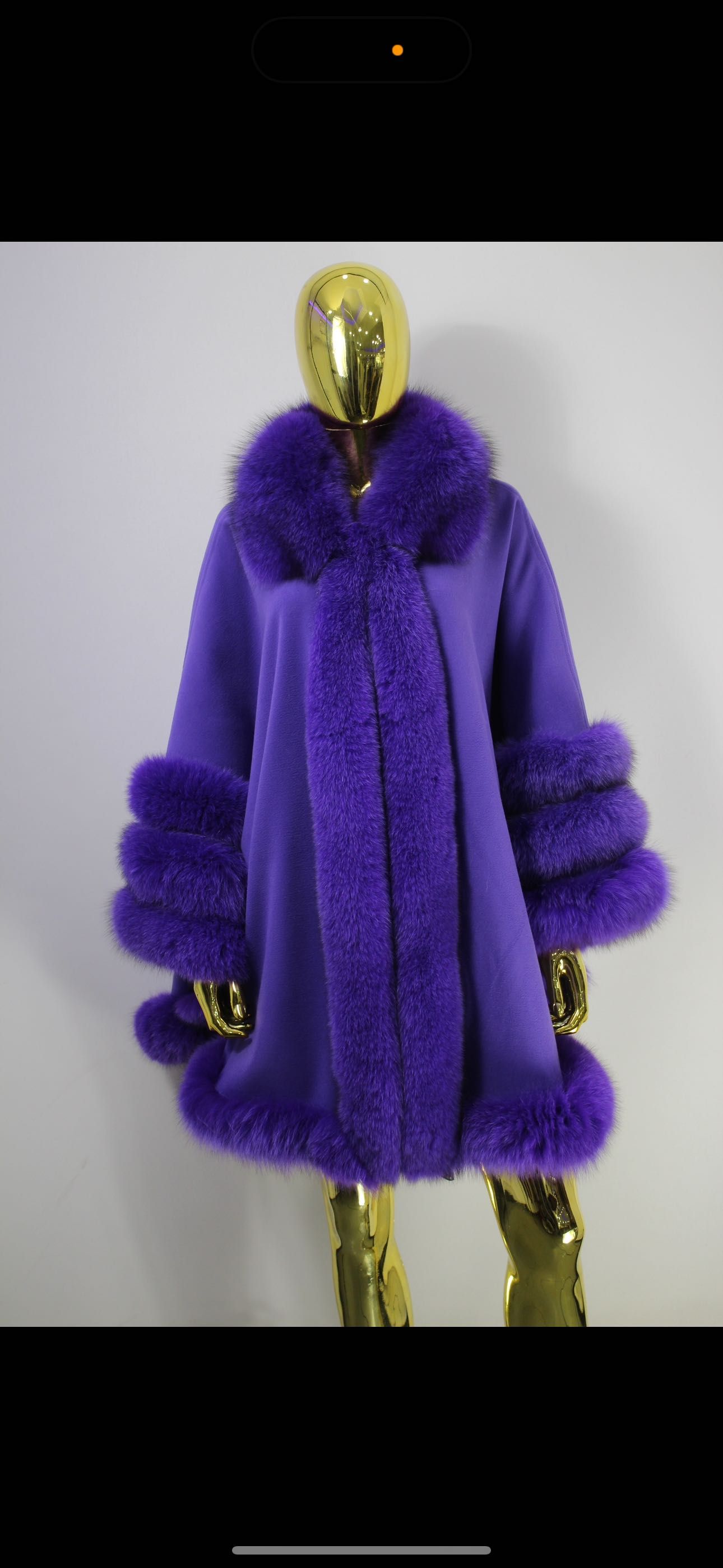 poncho blană naturală  one size