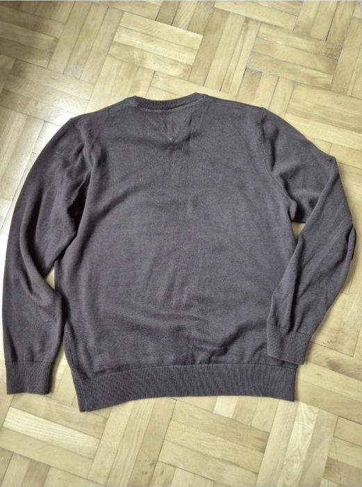 Pulover Tommy Hilfiger Premium Cotton, Bărbați, Maro, Mărimea XL