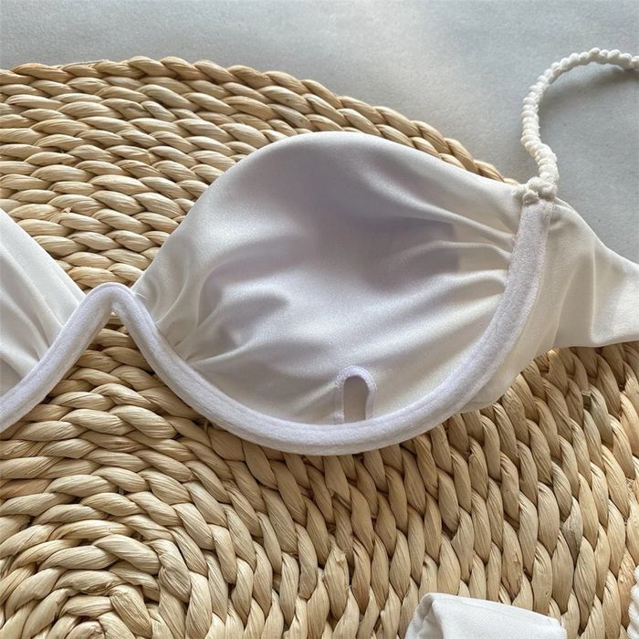 Costum baie C158 (Daira-Shop.ro) Alb Brazilian Push Up stil Vivien