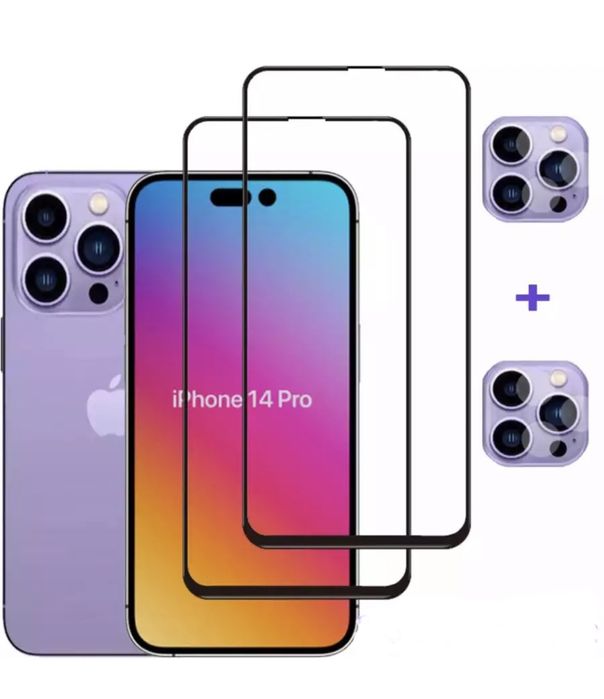 Pachet Folie Sticla Camera + Folie Sticla Iphone 13/14/15/16/PRO/MAX