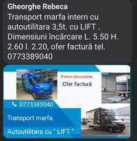 Transport marfa mutari locație mobilă