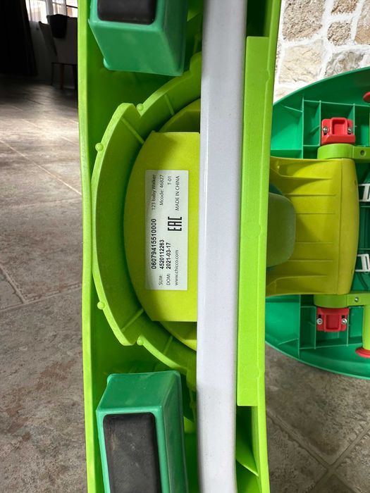 Chicco Бебешка проходилка 3 в 1 Baby Walker 123 Green